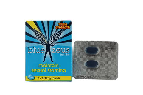 2 Blue Zeus Male Enhancement Pills 